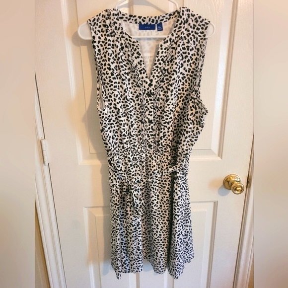Black and white Apt 9 sleeveless dress, new without tags. PXXL - Picture 4 of 4